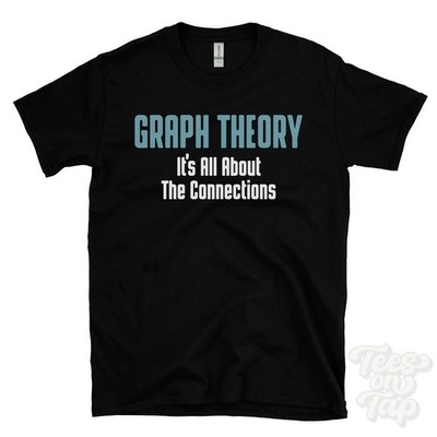 GRAFIKENTHEORIE IT'S ALL ABOUT THE CONNECTIONS T-SHIRT Knoten und Kanten | diskret