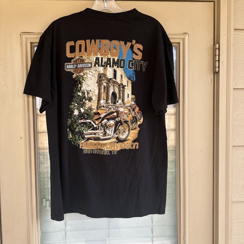 Camiseta Harley Davidson Motorcycles Alamo City San Antonio, Texas para hombre talla L - Imagen 7 de 8