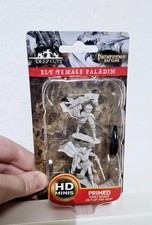 Image of WZK72609 - Pathfinder Battles Deep Cuts - Unpainted Elf Female Paladin miniature