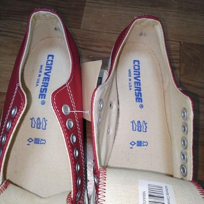 Deadstock Vintage 90's Converse Jack Purcell Red Made in USA