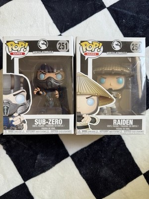 Funko POP! Games Mortal Kombat X Raiden & Sub-Zero #251 #254 Vinyl Figure