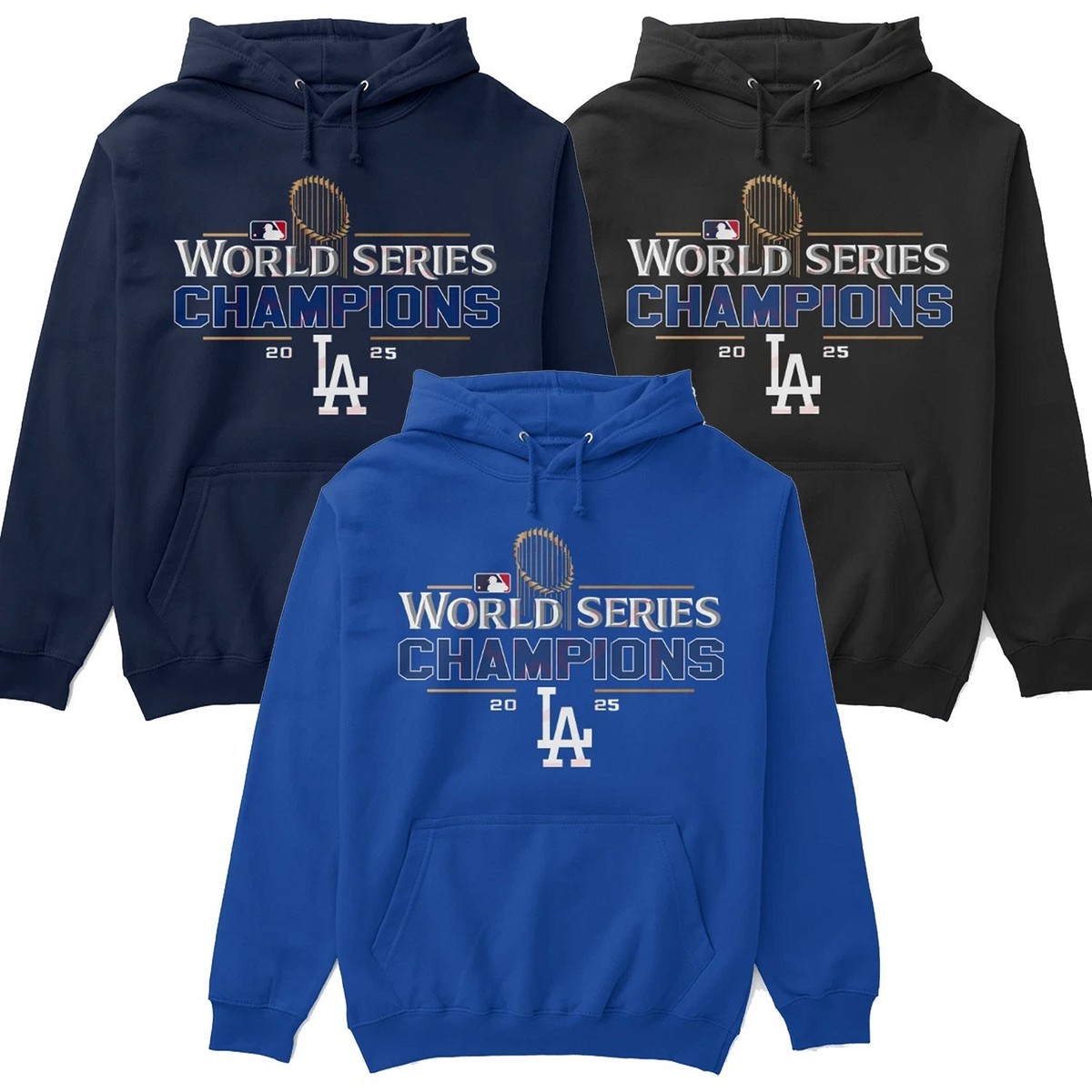 SALE 30% - Los Angeles Dodgers 2025 World Series Champions Hoodie