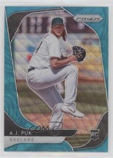 2020 Panini Prizm Tier II Teal Wave Prizm AJ Puk #194 0ax3