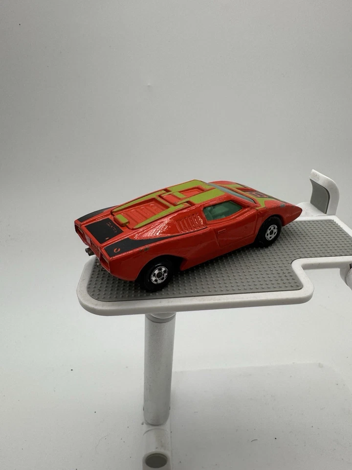 Lamborghini Countach 1973 Matchbox naranja #27 superrápido Lesney Inglaterra, Foto 2 de 3