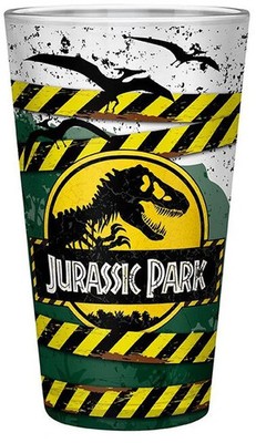 Jurassic Park Trinkglas  Danger High Voltage multicolor Standard