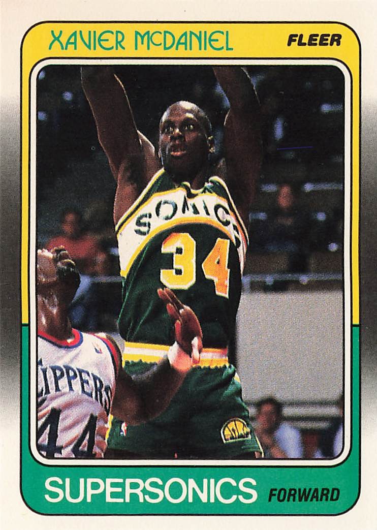 1988-89 Fleer #108 Xavier McDaniel