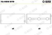 Kurbelwellenlager Glyco 72-4810 STD FüR W251 CLS W212 CLK Mercedes S212 Klasse