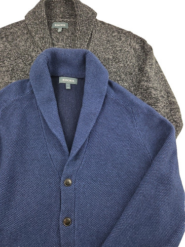 Lot of 2 Bonobos Cardigan Sweater Cashmere Blend Large Shawl Collar Slim Fit