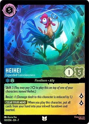 Lorcana  FOIL  Heihei - Expanded Consciousness  - Archazia s Island # 163