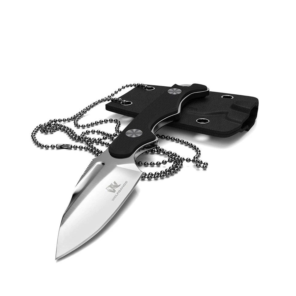 ODENWOLF Wolfgangs CITO Neck Knife with Kydex Sheath and Ball Necklace for Hanging –