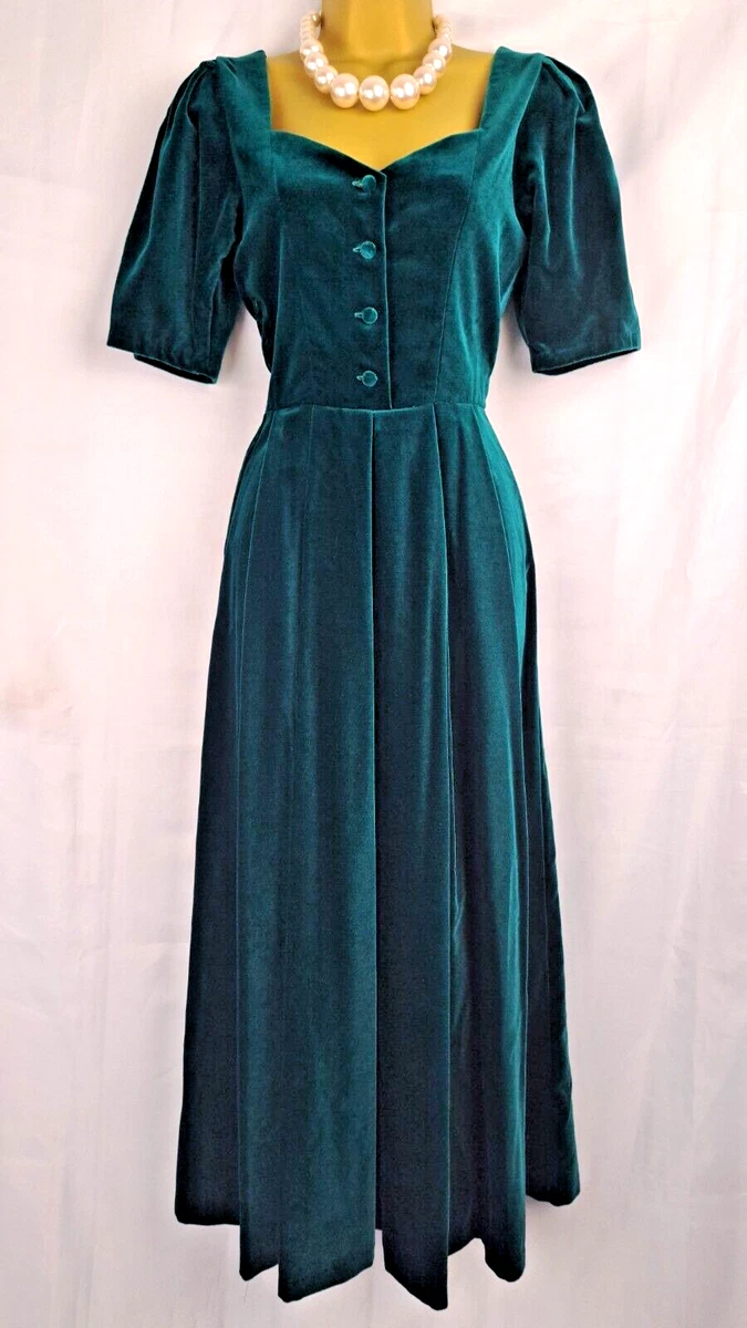 slim fit dress slacks Laura Ashley Ivy Velvet Dress S main image 1