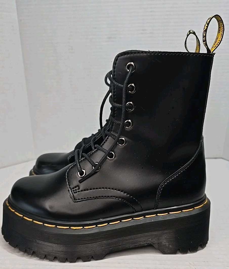 【美品】Dr. Martens JADON Size 7 Dr.Martens Jadon Smooth Leather Platform Zip Up & Lace | eBay
