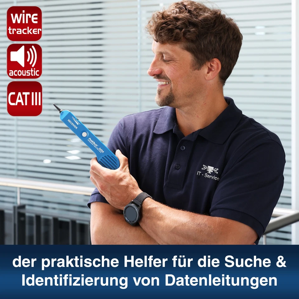 PeakTech P 3434 – Leitungssuchgerät, Leitungssucher für Leitungen, Wire-Tracker - Bild 4 von 4