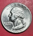 1946 Choice Uncirculated US Washington SILVER Quarter! Philadelphia Mint! Coin!