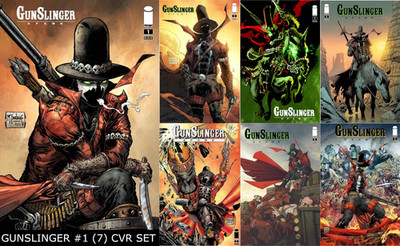 GUNSLINGER SPAWN #1 NM Todd McFarlane (7) Cvr Variant Set Image Comics