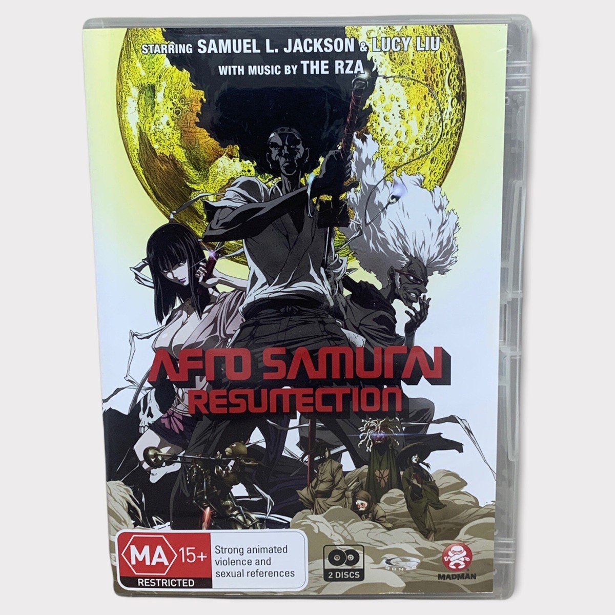 Afro Samurai Resurrection DVD 2 Disc Set - Madman - Region 4 PAL