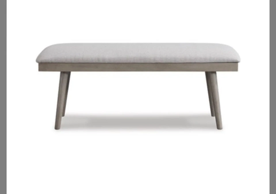 Ashley Furniture Dining Bench Gray Ronstyne Upholstered Dining Bench Foto 3 de 4