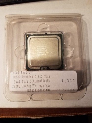 Intel Pentium D 915 2 core 4 MB L2 Cache 800MHz 2.8 GHz LGA 775 CPU SL9K8 - Picture 3 of 3