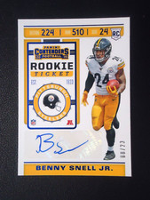 Benny Snell Jr. 2019 PANINI CONTENDERS ROOKIE TICKET AUTO 8/23 #133