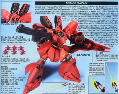 088 GUNDAM SAZABI (HIGH GRADE) | eBay