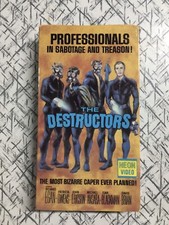 The Destructors - VHS Richard Egan Patricia Owens RARE 1988 NEON VIDEO (tested)