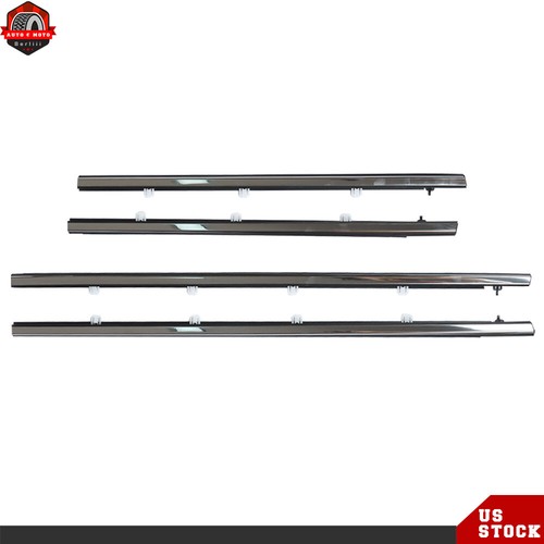 For Acura TSX 09 10-2014 4Pcs Car Outside Window Moulding Weatherstrip Seal Belt - Picture 2 of 8