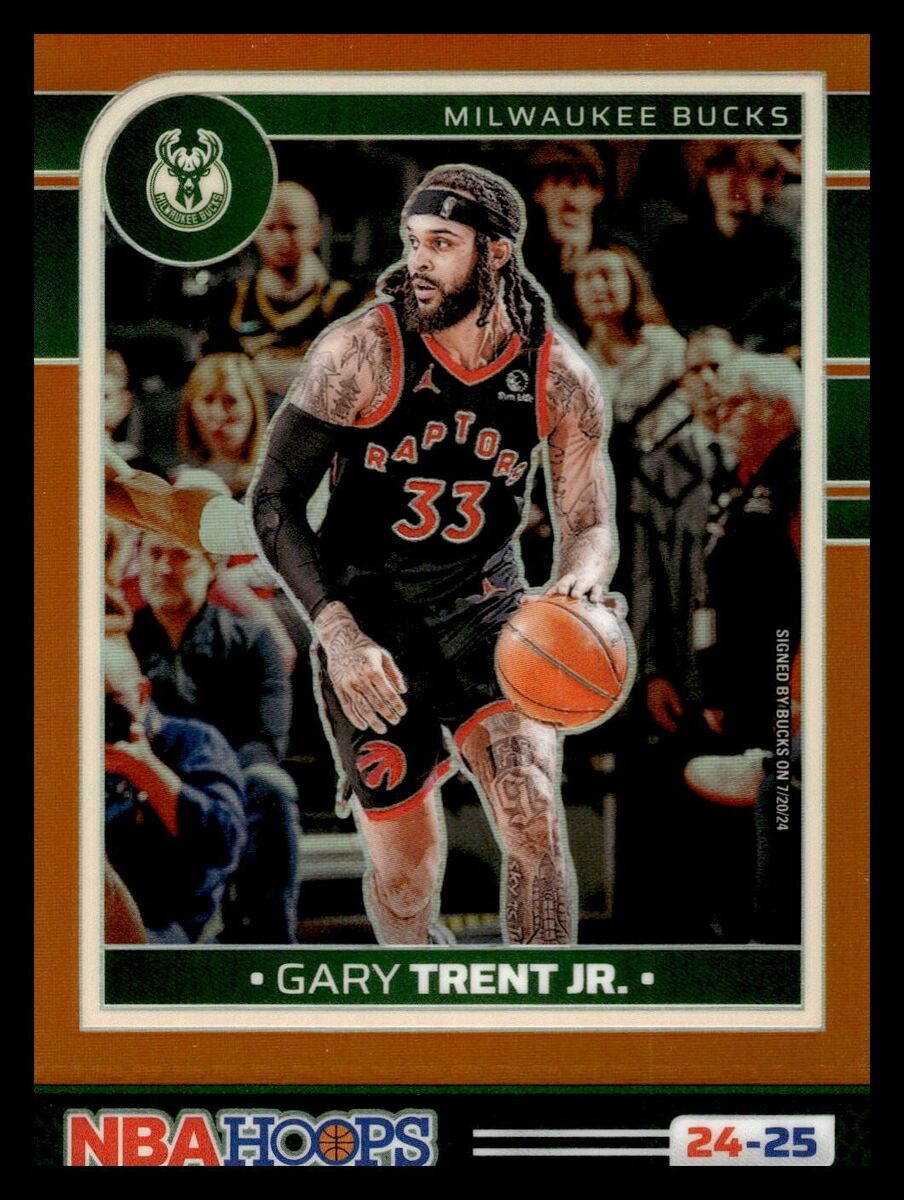 2024-25 Panini NBA Hoops Orange Prize #/199 118 Gary Trent 2024-25 Panini NBA Hoops Orange Prize #/199 118 Gary Trent