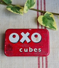 ANCIENNE BOITE EN TOLE PUBLICITAIRE OXO CUBES LONDON