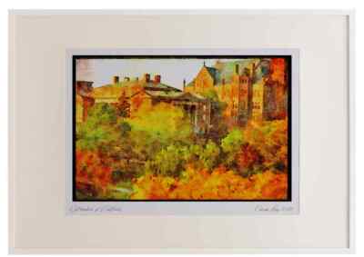 734030 Syracuse University Syracuse New York USA A2 Bilderrahmen Aquarell