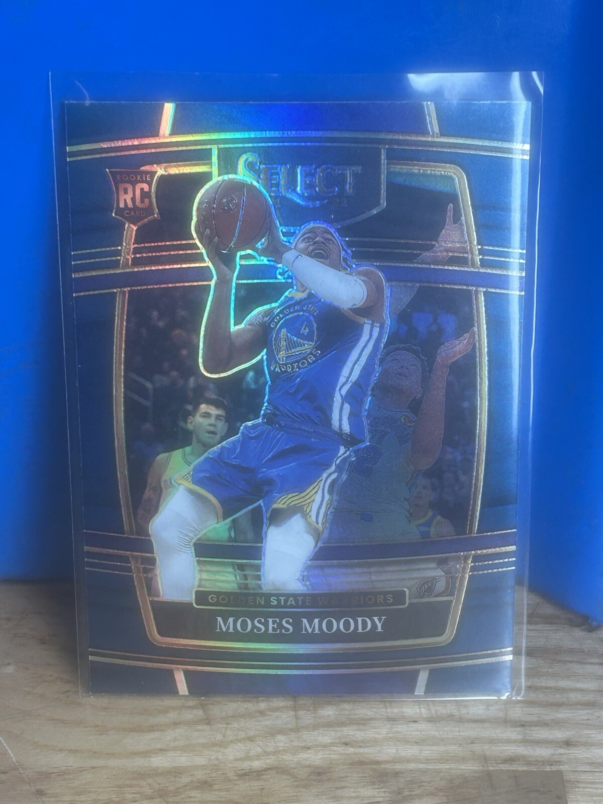 2021-22 Panini Select - Concourse Blue Prizm #62 Moses Moody (RC)