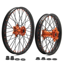 21 / 19 Front Rear Wheel Set Orange Hub For SXF SX EXC XCW 125-540 For HUSQVARNA