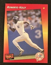 1992 Donruss Triple Play Roberto Kelly Baseball Card #72 Yankees OF VG O/C