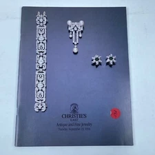 Christies East New York ANTIQUE AND FINE JEWELRY 13 Sept 1994 Auction Catalog