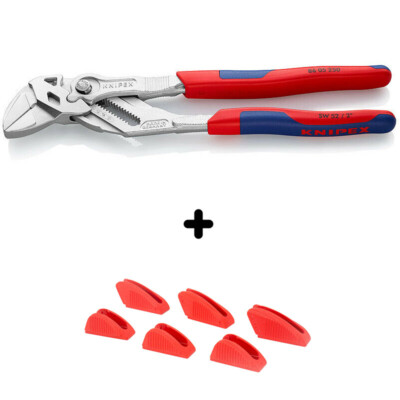 Knipex 250mm Adjustable Wrench Pliers 86 05 250 Choose Protective Jaw Covers