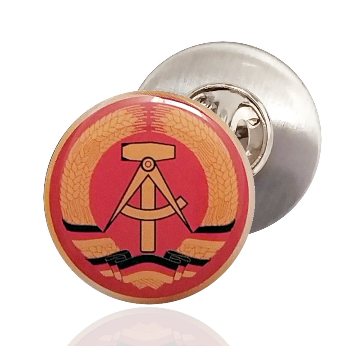 Anstecker DDR Flaggen Pin – Hartemaille, Ca. 20 Mm, Geschwungene Form ...