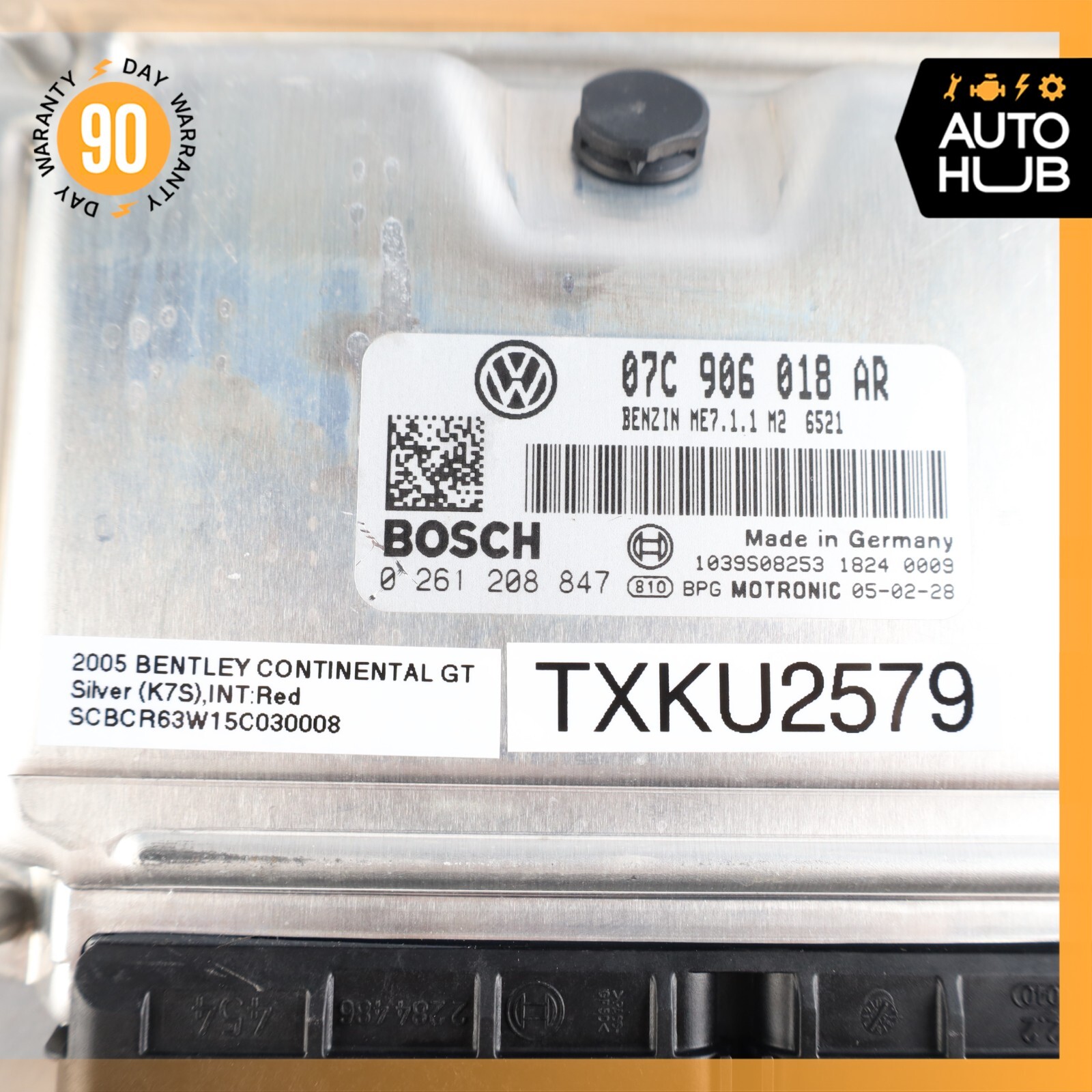 2005 Bentley Continental GT 6.0L W12 Engine Control Module ECU OEM 73k