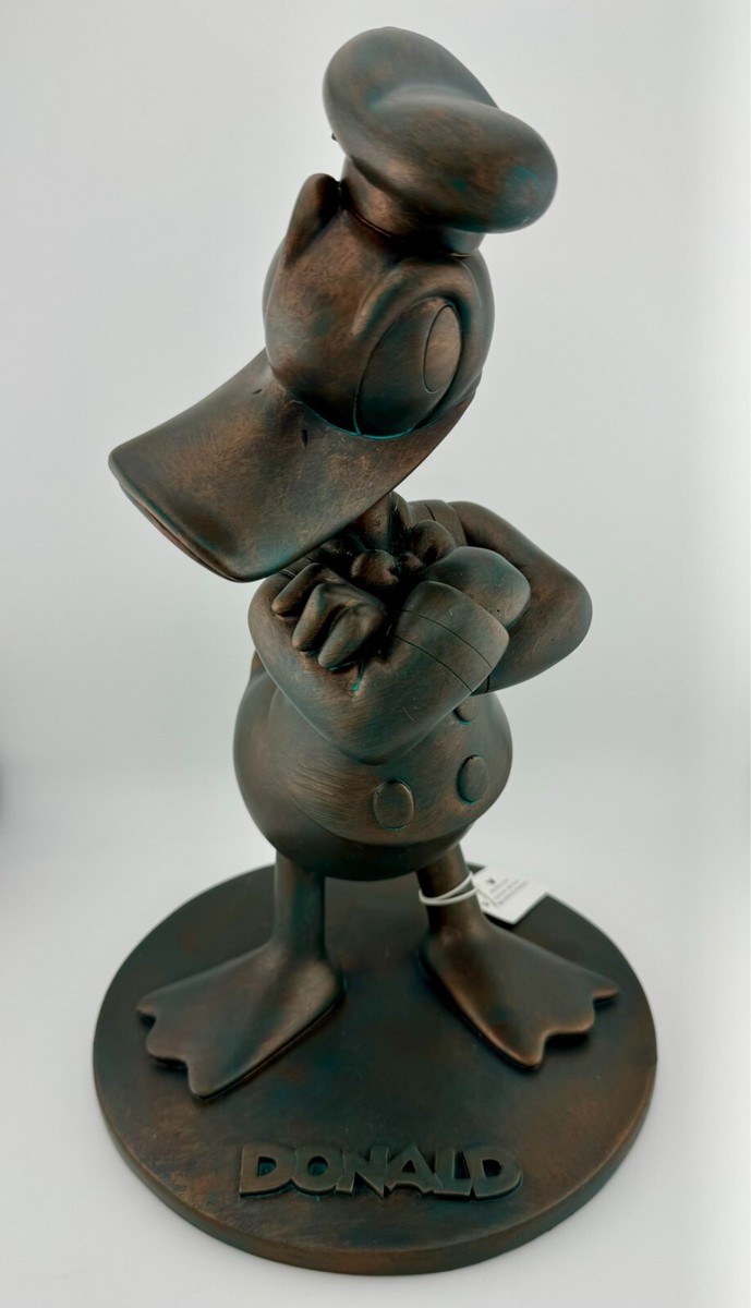 DONALD DUK Epcot Exklusiv1993 35cm 帽子なし RARE Disney Parks 2012 Donald Duck Bronze Resin Garden Statue