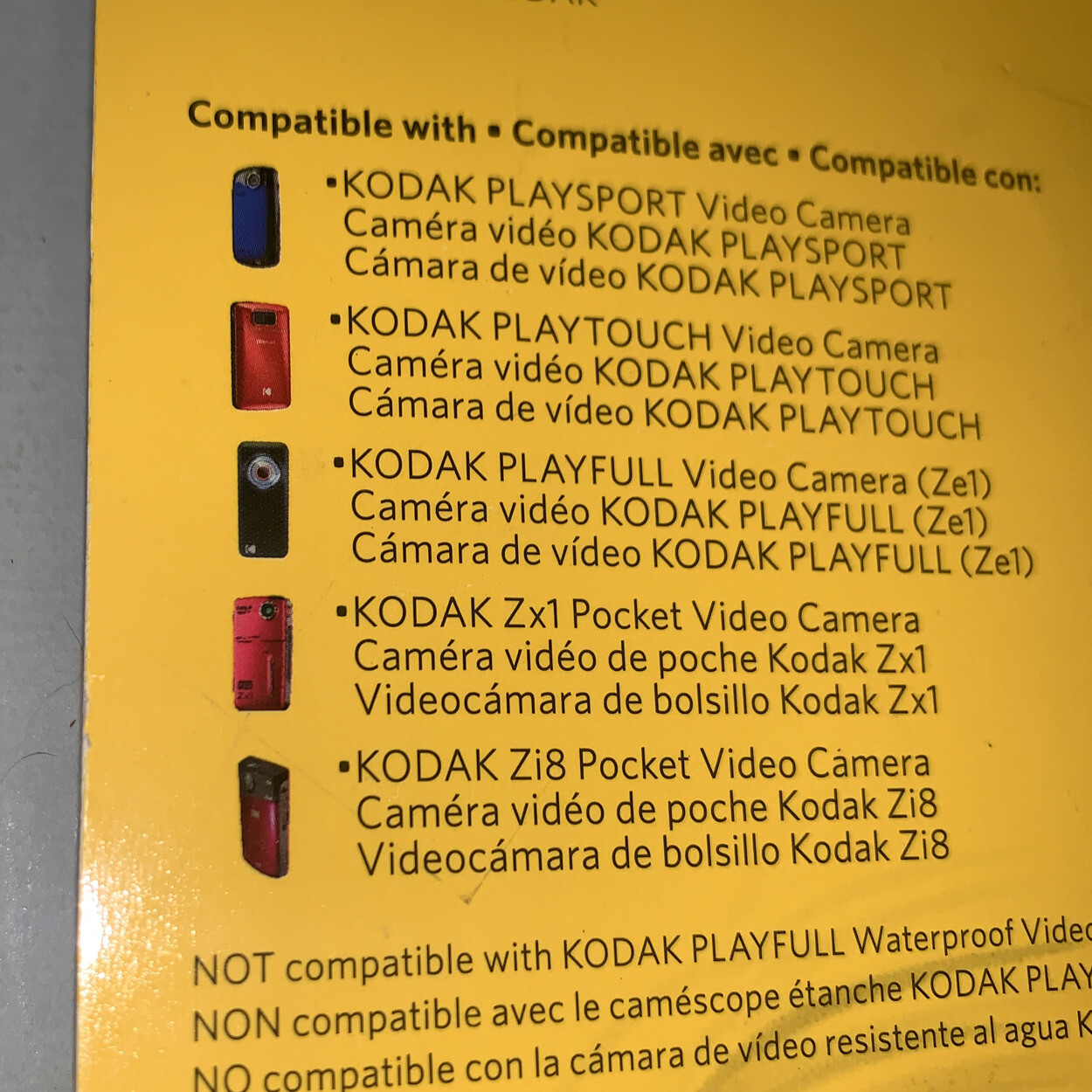 KODAK Remote Control works with most Kodak Pocket Video Cameras