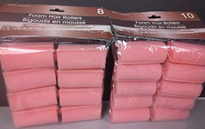 Set Of 2 Basic Solutions 10 And 10 Pack Foam Hair Rollers - New.      51.1 