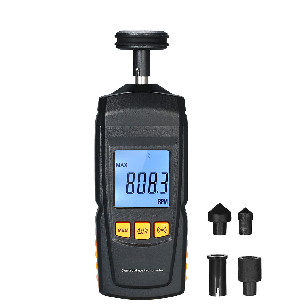 Digital Contact Motor Tachometer Speedometer Tach RPM Tester Rotate Speed Meter