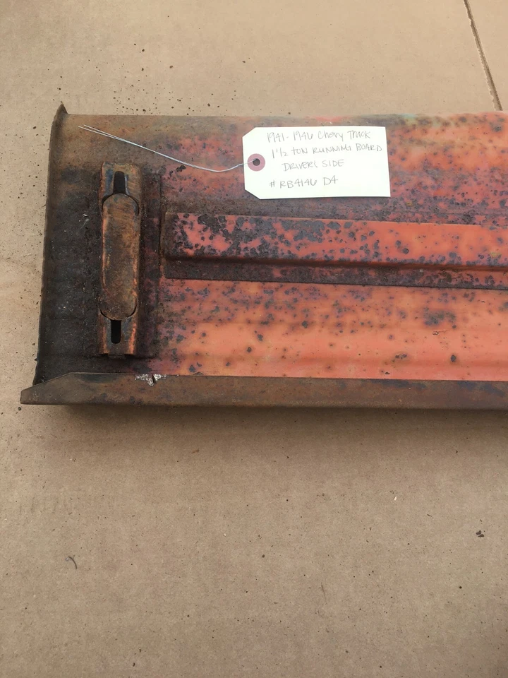 USED metal RUNNING BOARD 1941 1942 1946 CHEVY GMC truck Drivers side 1.5 Ton D4 - Image 4 of 4