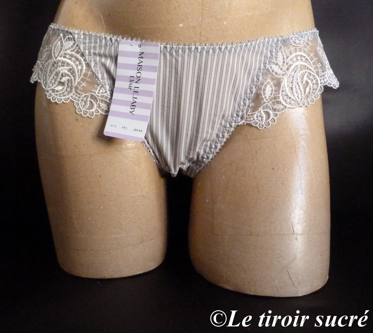 Culotte LEJABY Elixir Floralie – Taille FR 1 (XS) – Marron – Lingerie Neuve Avec étiquettes