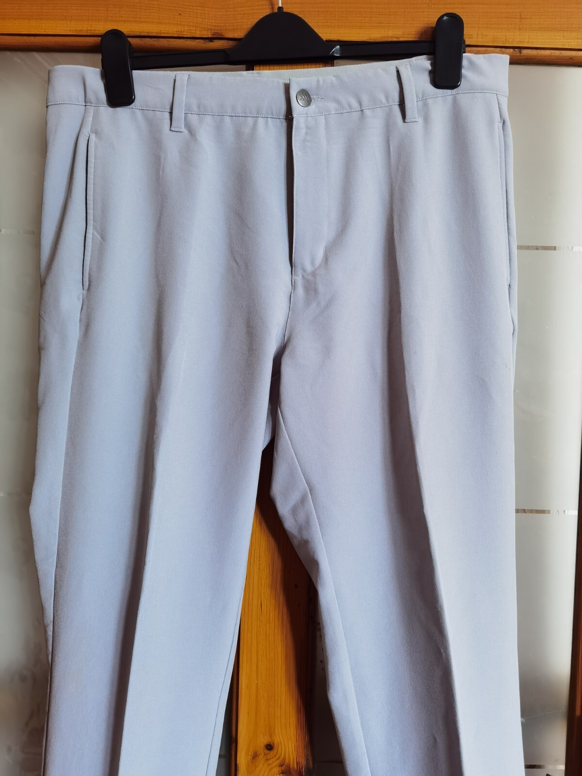 Adidas Climalite Golf Trousers Straight Leg Grey Men's UK W36 L30 RRP £60 image 2