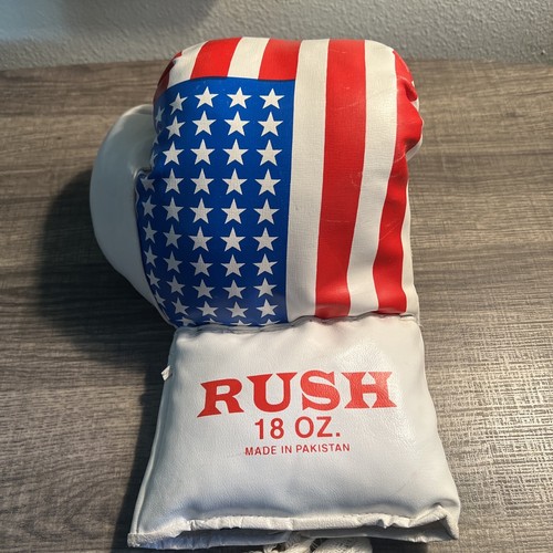 Rush Boxing Gloves 18 OZ Red/White/Blue MADE IN PAKISTAN - 第 12/19 張圖片