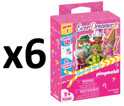 PLAYMOBIL Set mit 6 Boxen - je 1 Figur in Box Serie 1 Everdreamerz - 70389