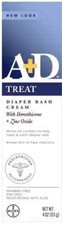 SM A D Treat Diaper Rash Cream with Aloe and zinc 4 Oz 3 Pack 