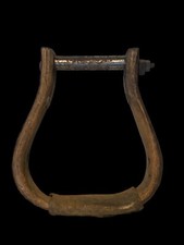 Vintage Wooden  Leather Single Stirrup