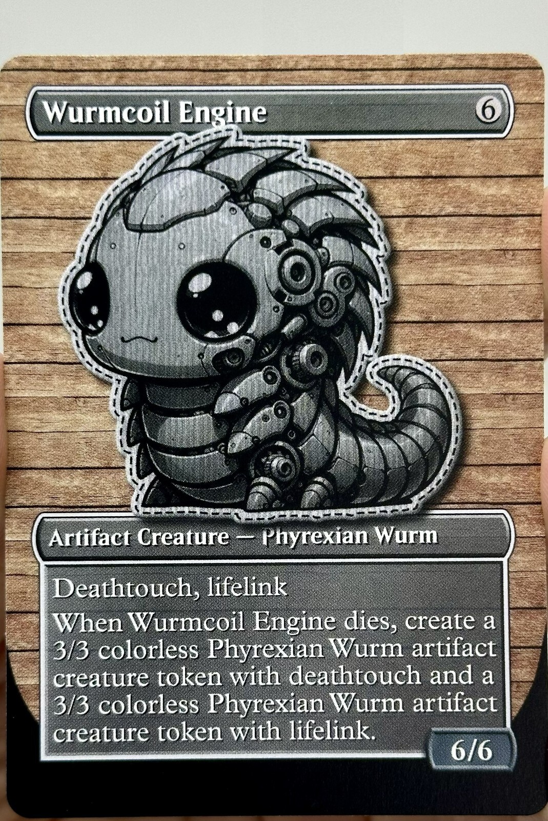 Wurmcoil Engine Proxy Card with Custom designed art