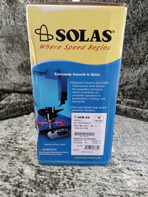SOLAS Amita 3 Aluminum Boat Propeller - 14" Diameter X 11" Pitch RH Rotation 15-Spline
