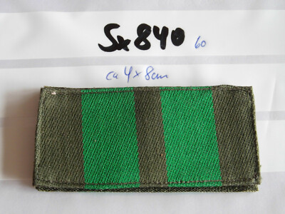 Polizei Rangabzeichen grün mit 2 Balken grün ca 4x8cm auf Klett 1 Stück (sx840)